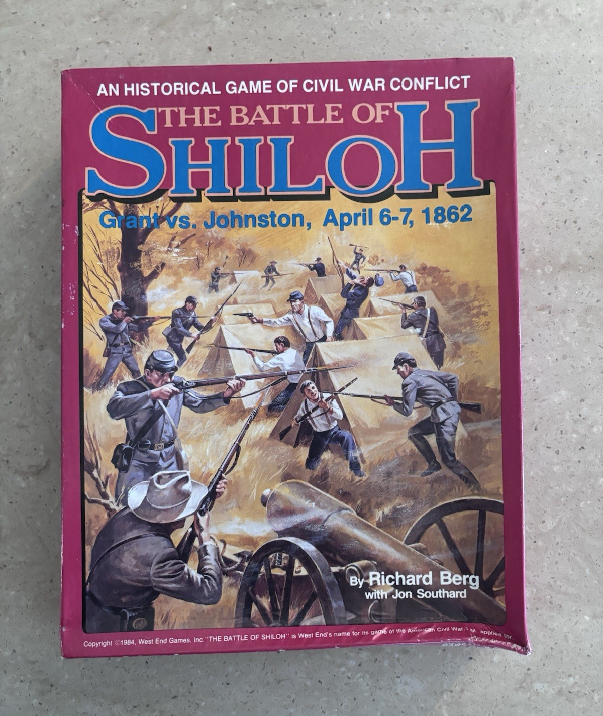 West End Games The Battle of Shiloh War Board Game Complete 2+ 12+ 1984