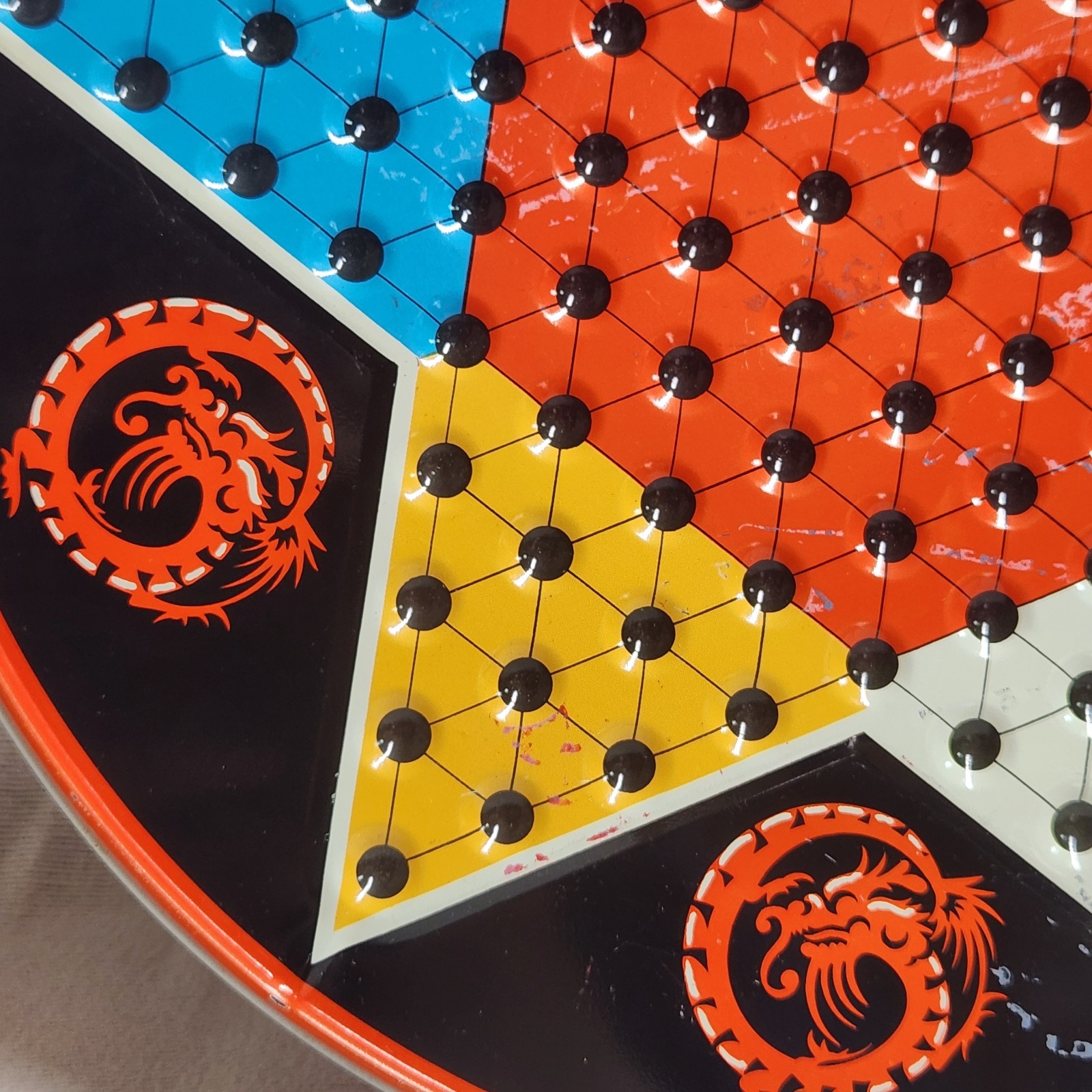 Vintage Ohio Art Metal Chinese Checkers And Checkers Game