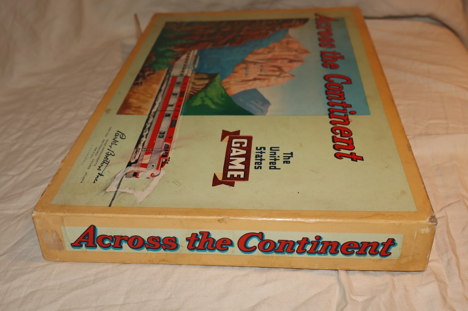 Vintage 1952 Parker Brothers Across the Continent Board Game *READ*