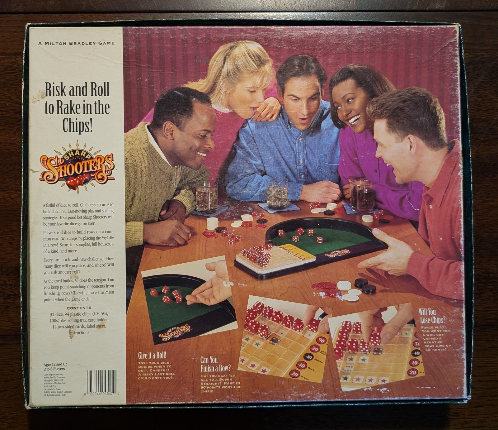 Sharp Shooters Dice Game Vintage Milton Bradley 1994 100% Complete