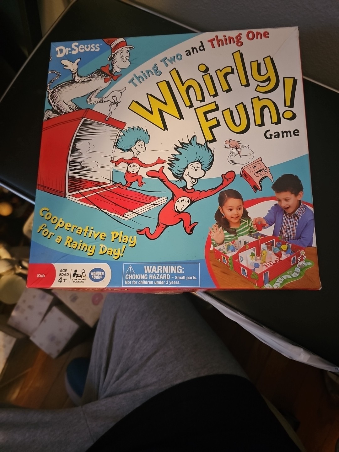 Dr. Seuss Whirly Fun Game COMPLETE Wonder Forge 2016 Kids Family Cat in the Hat