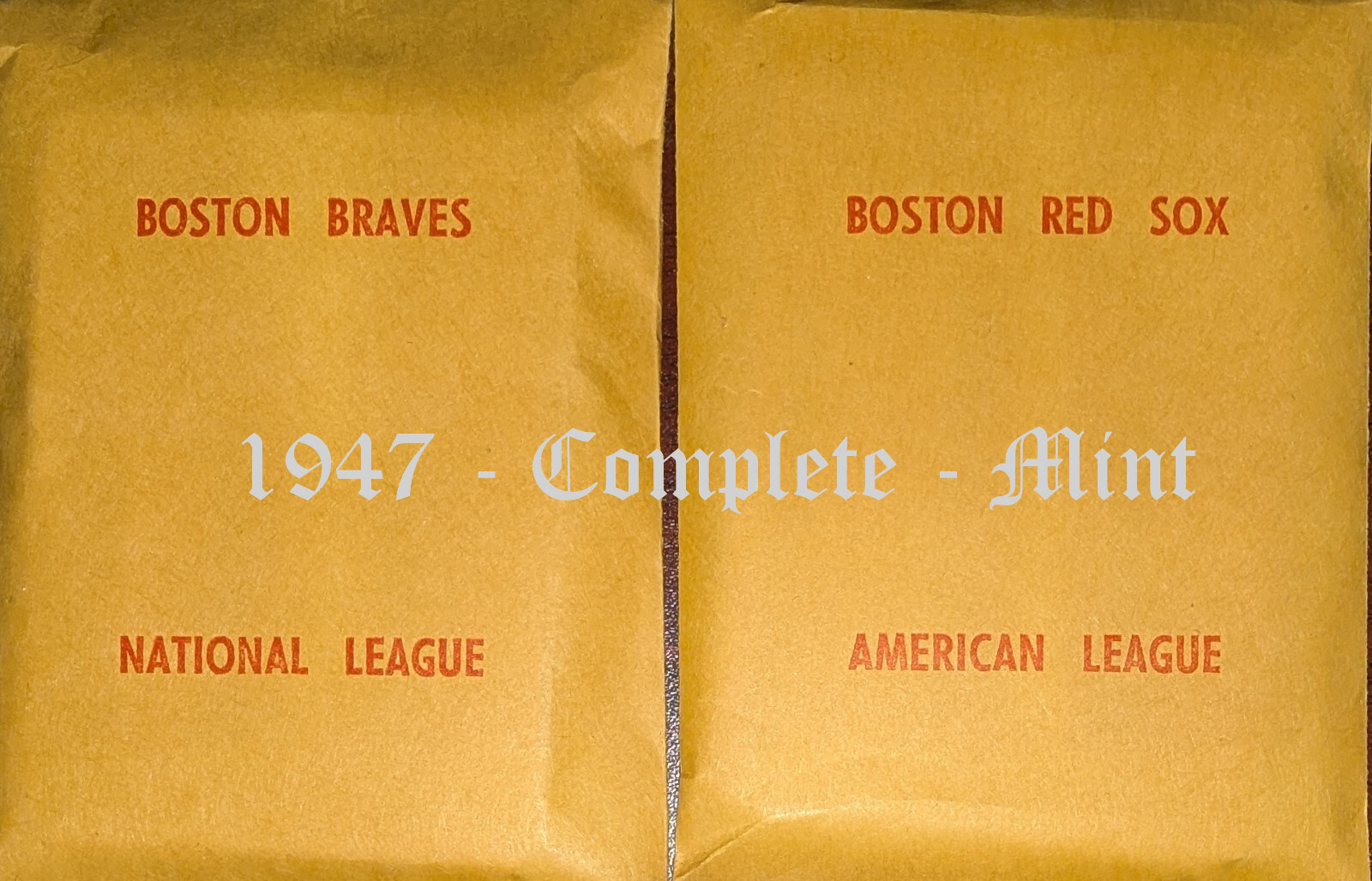 APBA Baseball Cards 1947 Season – Complete – Mint