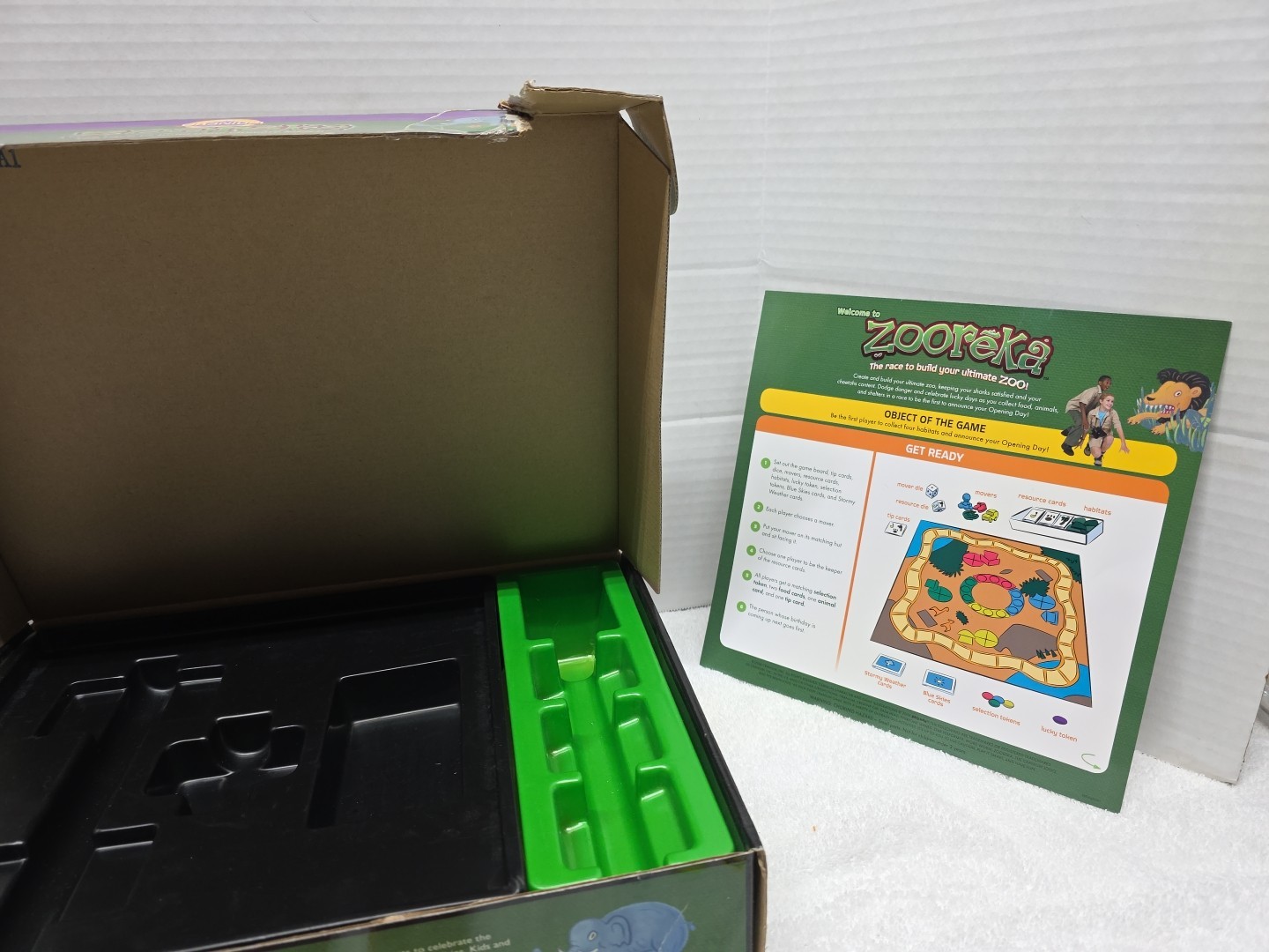 Cranium Zooreka Race to Build Your Zoo! Family Board Game 2006 Complete