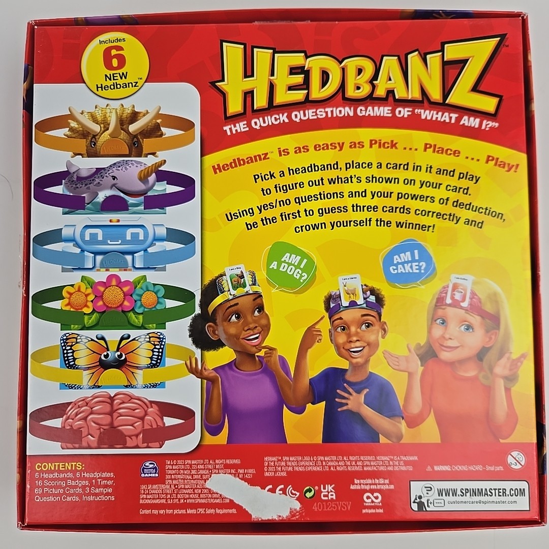 Hedbanz 2nd Edition Picture Guessing Family Board Games