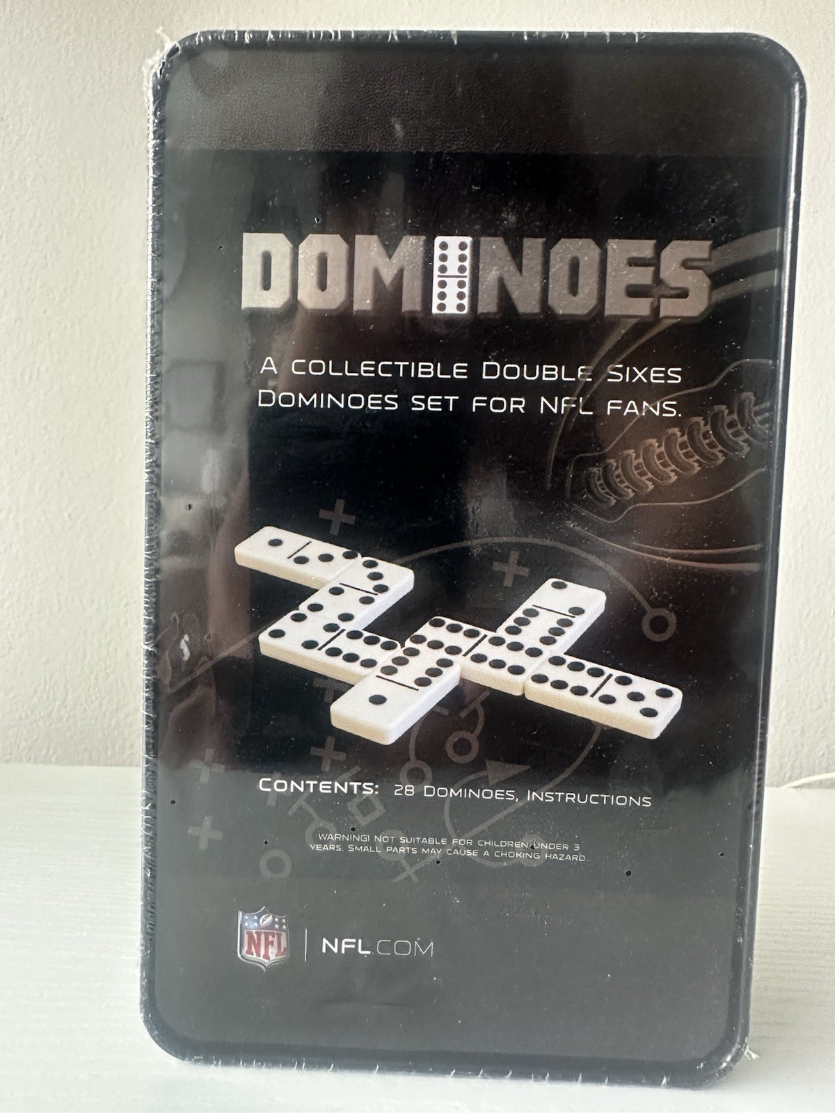 MasterPieces NFL Double Six Dominoes Set, 28 Tiles, Pittsburgh Steelers, 6+