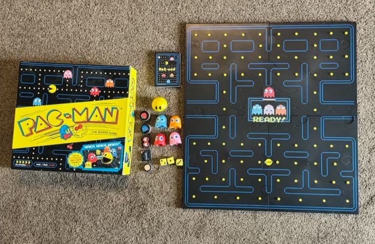 Pac-Man The Board Game Complete – Tested – Classic With Authentic Arcade Sounds!