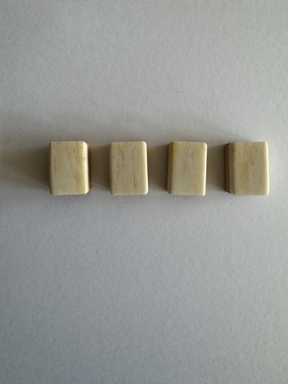 mahjong mahjongg mah jong mah jongg Bone Bamboo 4qty Blank Tiles