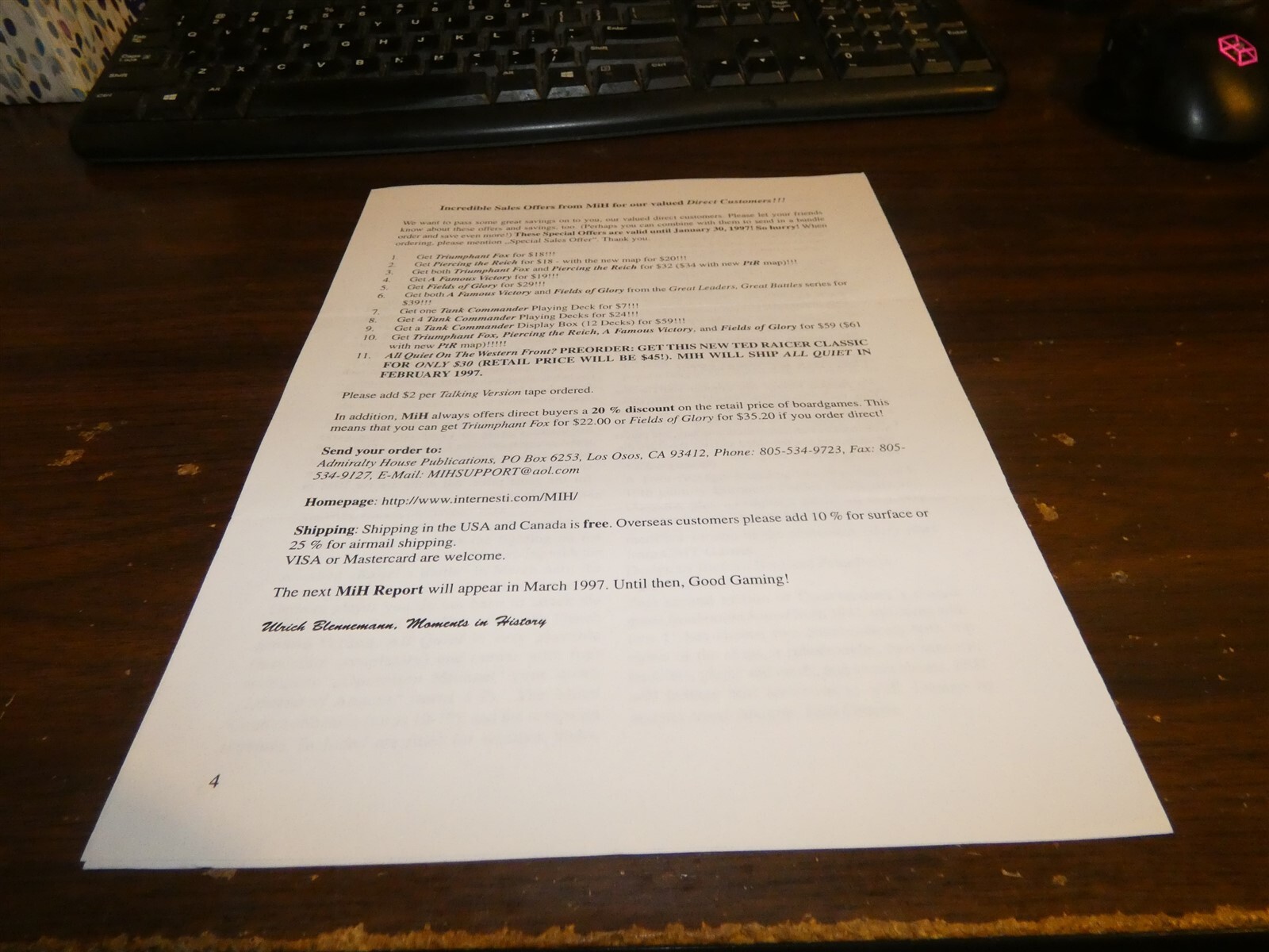 Decision Games: The Moments in History Report #5