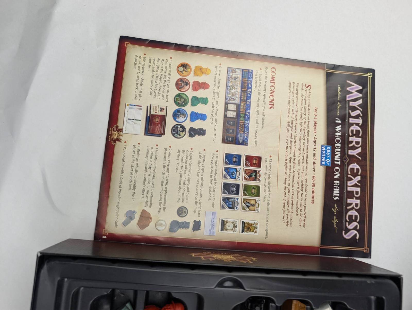 Mystery Express Days of Wonder A Whodunit On Rails – Board Game – 2010