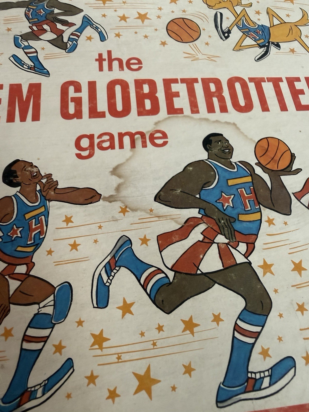 Vintage 1971 Harlem Globetrotters Game Milton Bradley incomplete
