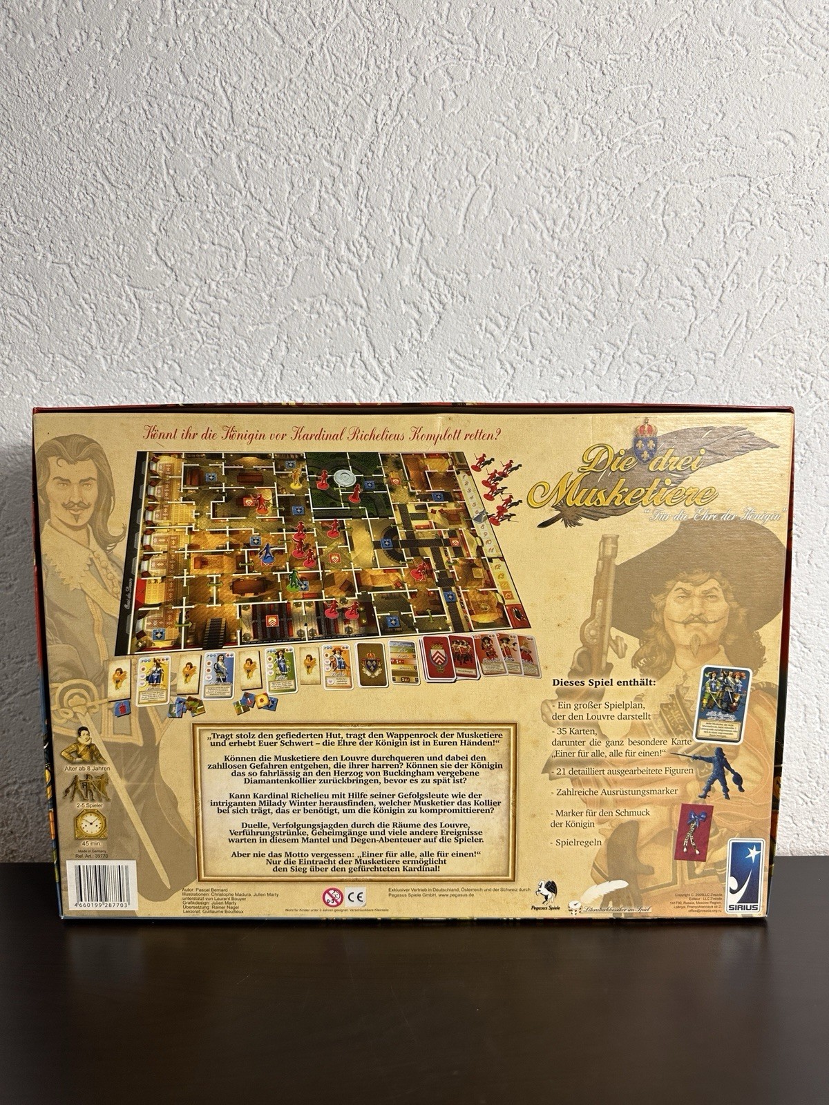 The Three Musketeers – For The Honor Of The Queen | Sirius Pegasus Games | English