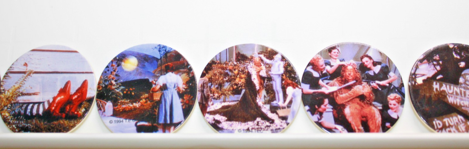 The Wizard of Oz (Lot of 2) Stack Paks, Pog Slammers, Milk Caps,Vintage, Used