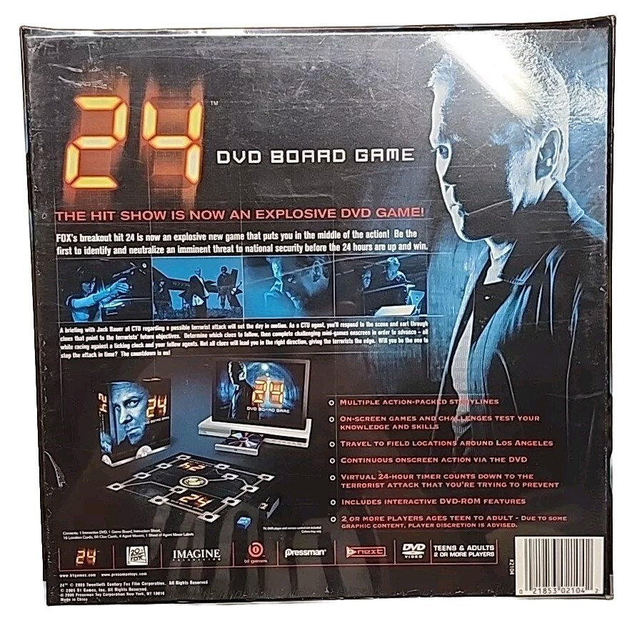 New 24 DVD Board Game Action Packed for Teens and Adults 2006 with Jack Bauer