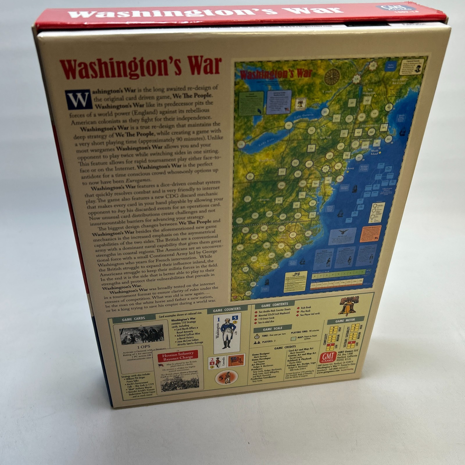 GMT Games Washington’s War American Revolution Strategy Board Game 2014