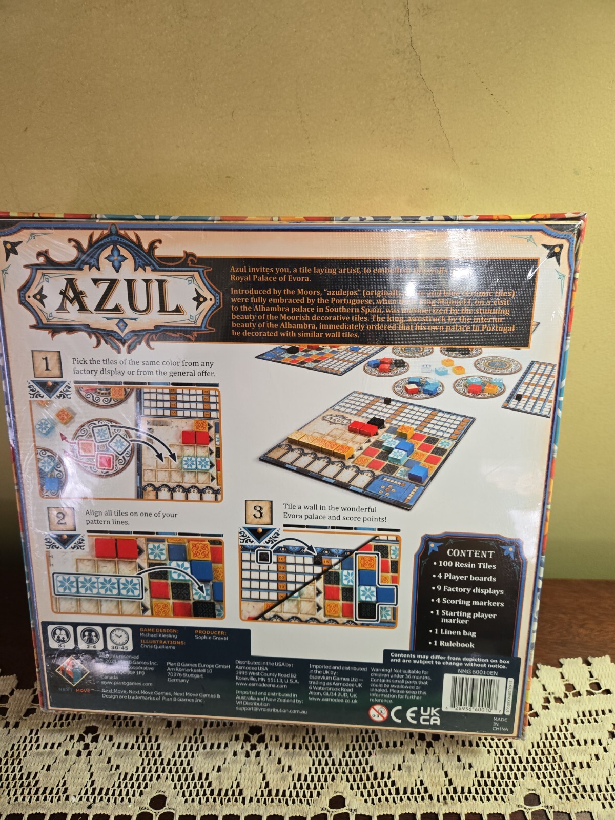 Azul Board Game 2021 Next Move Michael Kiesling Lay Tiles Royal Palace Moors NIB