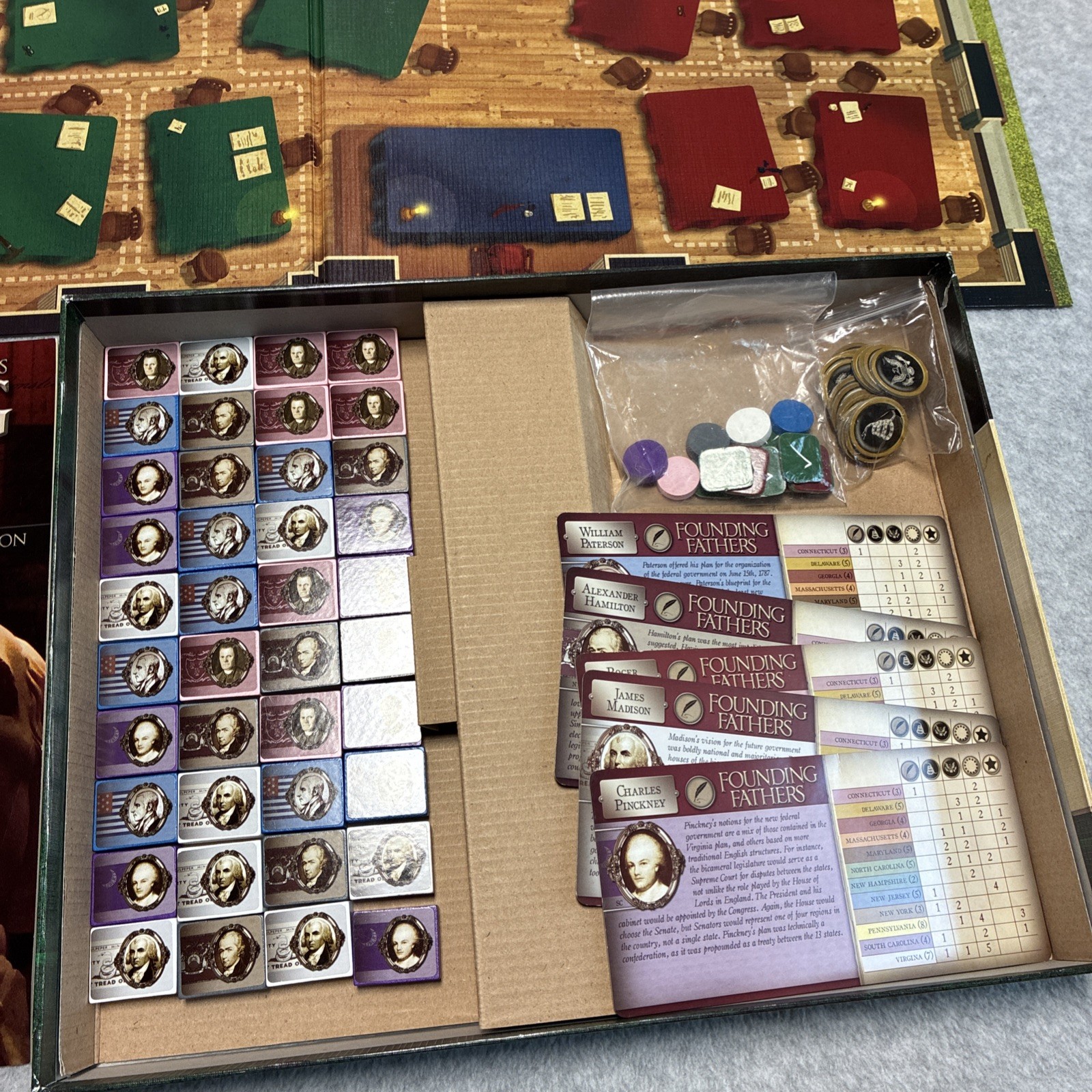 2010 Founding Fathers Statesmanship Board Game Jolly Roger’s Games Complete