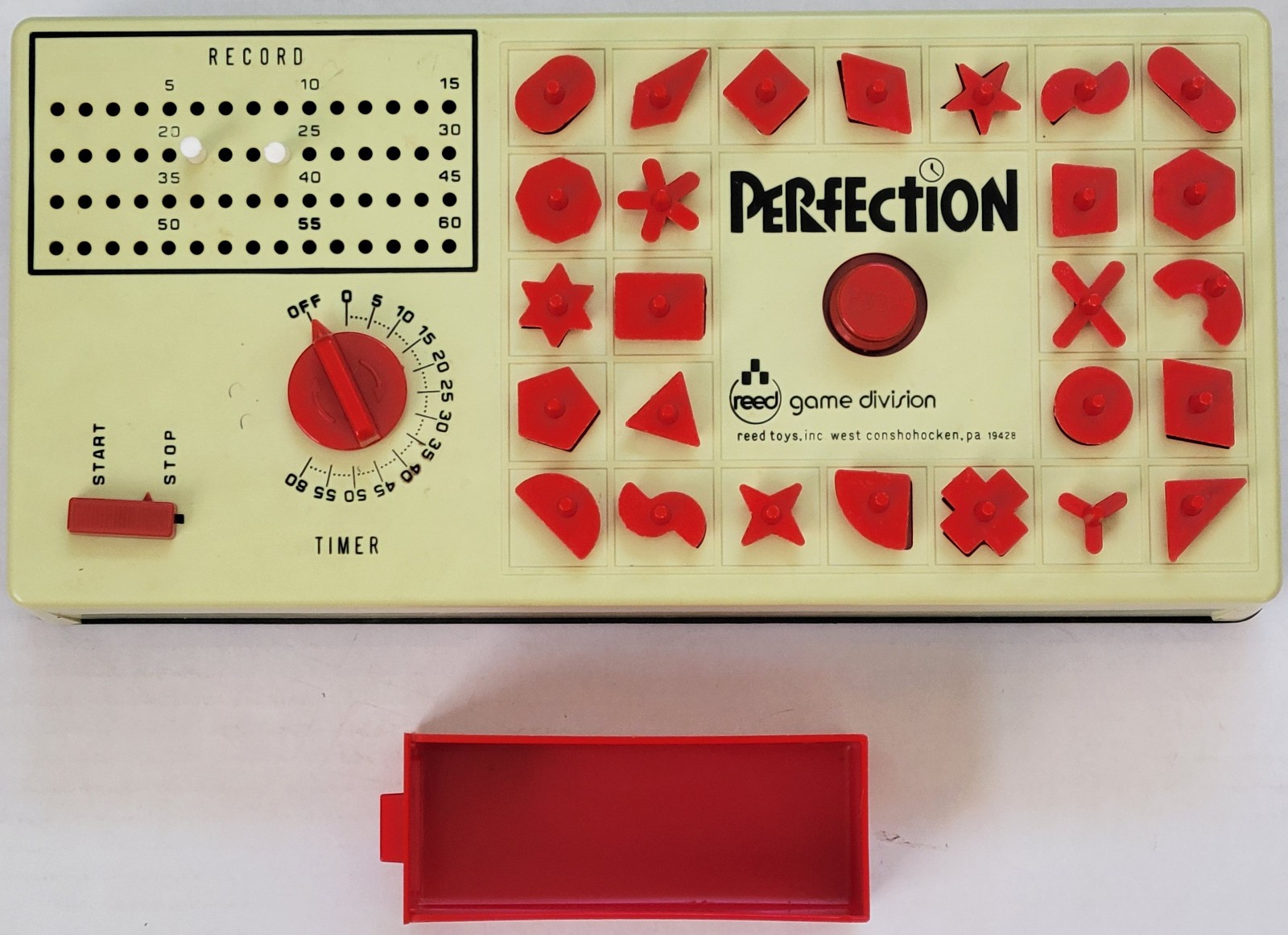 PERFECTION Vintage 1973 Reed Toys Game w/Original Box -TESTED AND WORKS