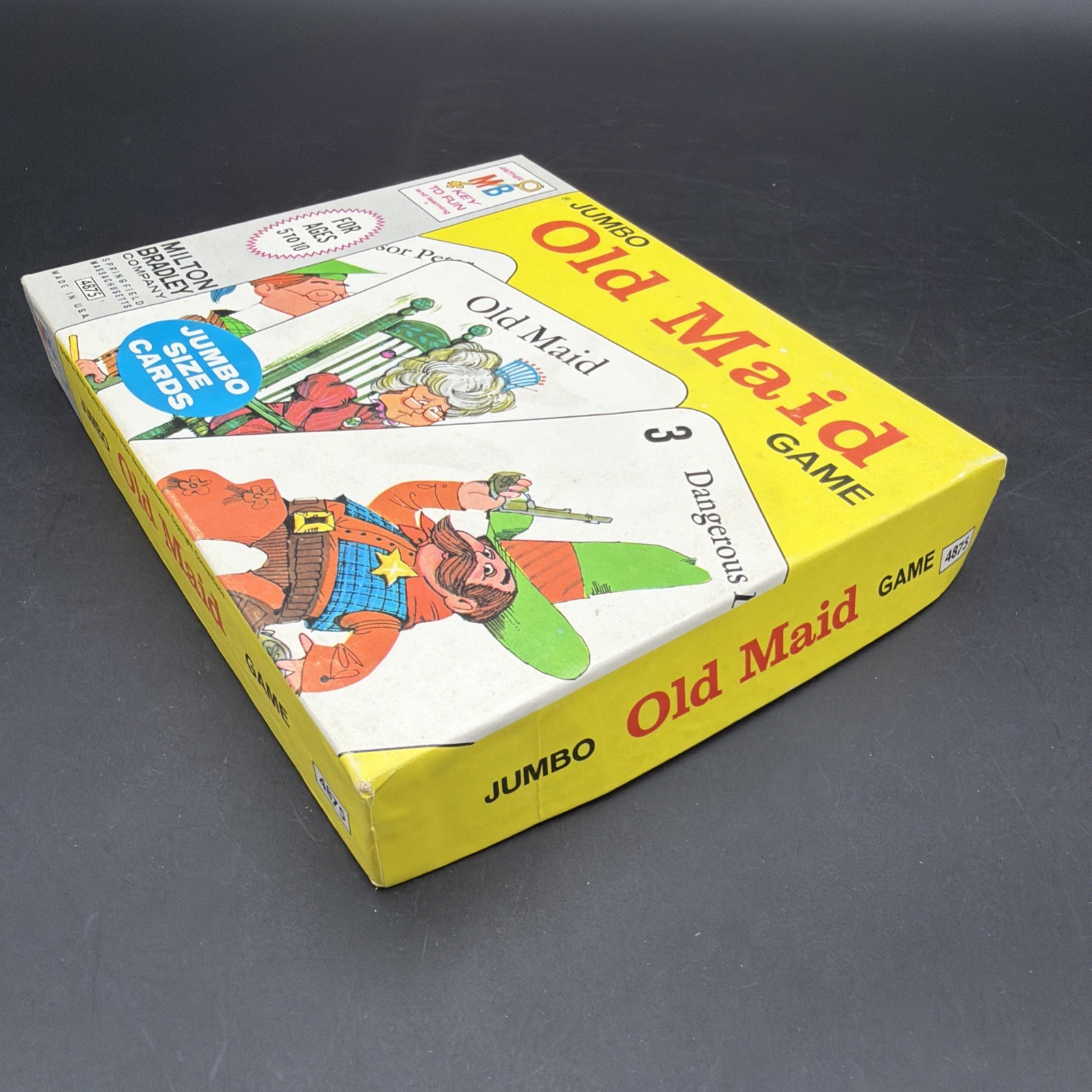 VINTAGE 1968 MILTON BRADLEY OLD MAID JUMBO CARD GAME COMPLETE AGES 5-10