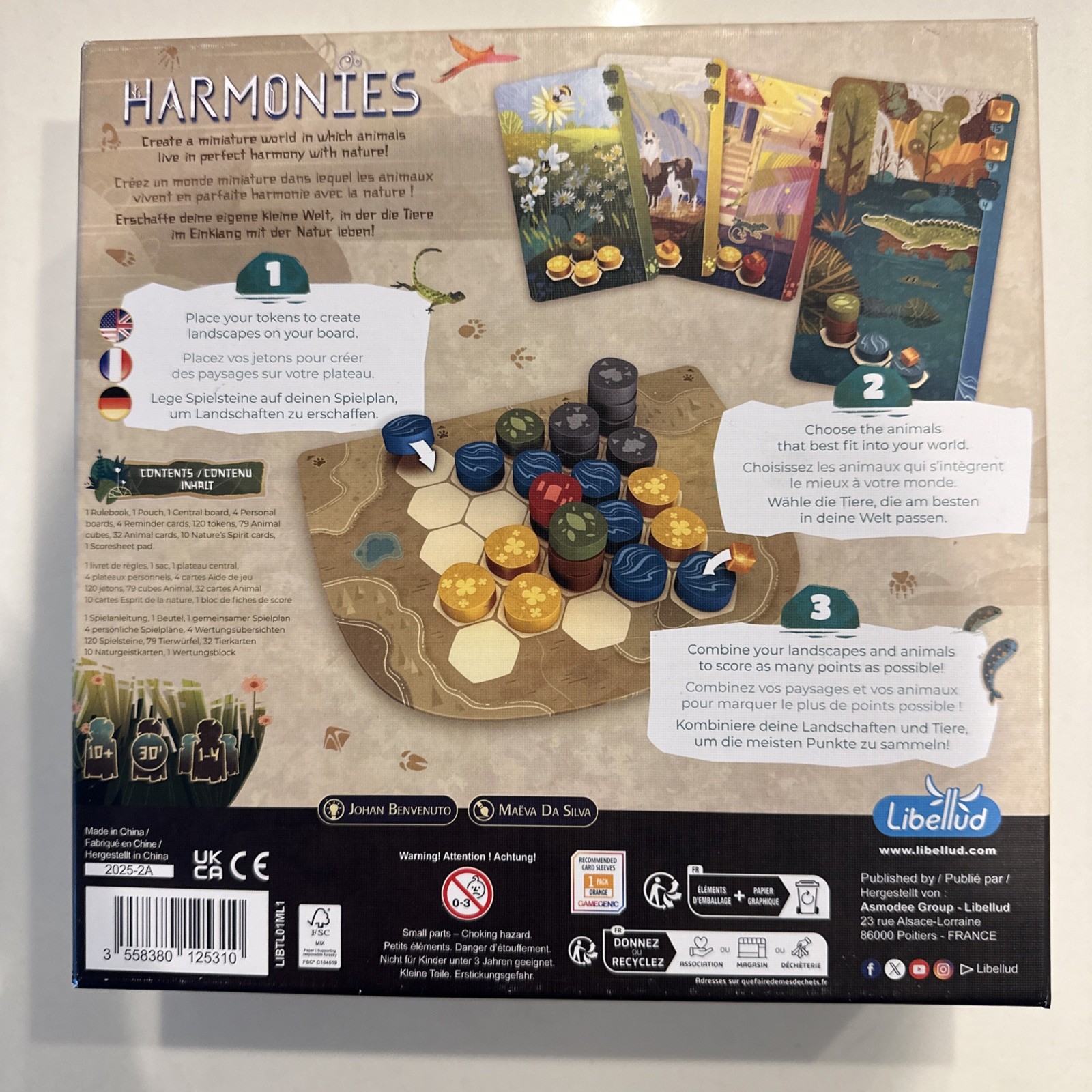 Harmonies Board Game 1-4 Players – Excellent Condition
