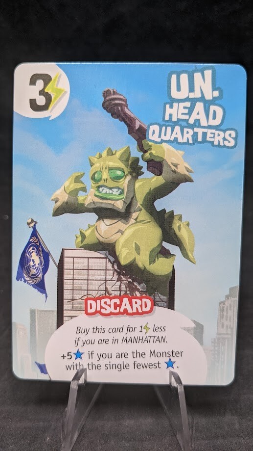U.N. Head Quarters – King of New York Board Game – OP Exclusive Promo Card