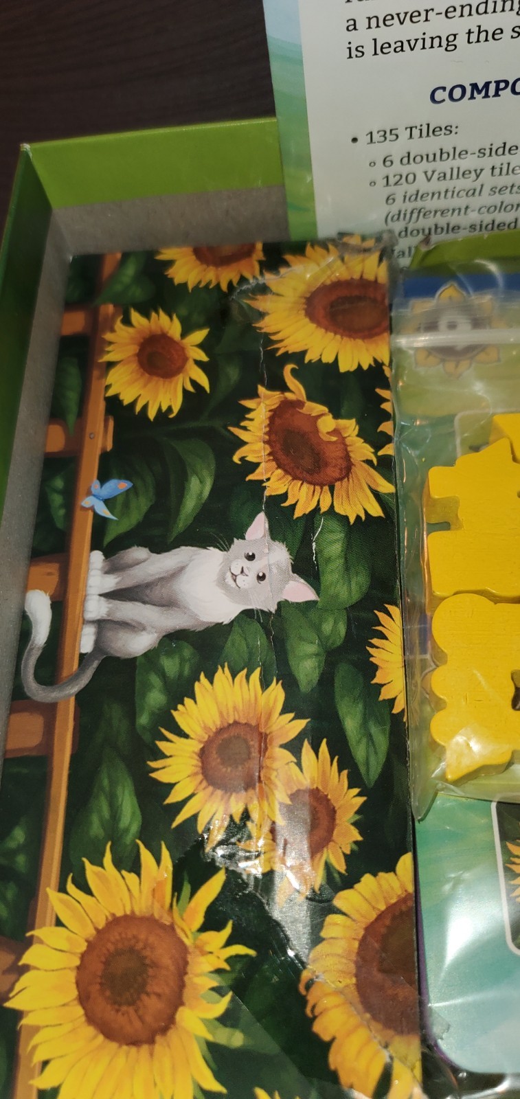 Playroom Entertainment Boardgame Sunflower Valley – A Tile Laying Ga Box EX/NM