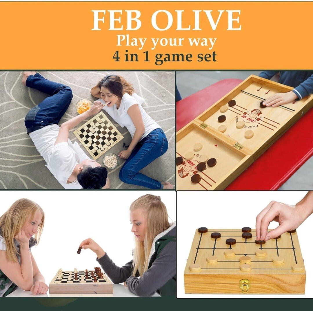 Fast Sling Puck Game – Tabletop Battle – Family Fun Toy – Hand-Eye Coordination
