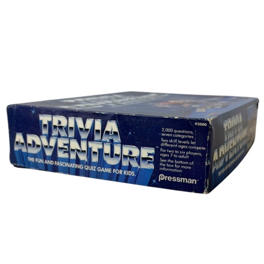 Pressman Trivia Adventure Board Game Complete