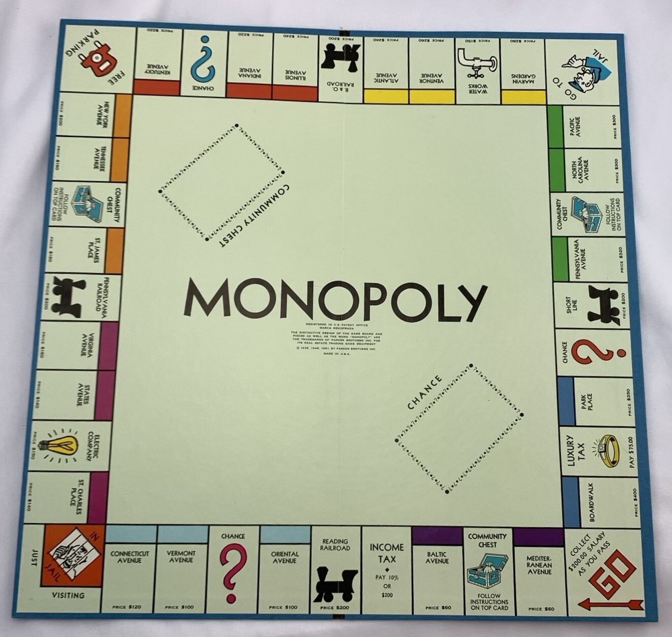 1975 Monopoly Game by Parker Brothers Complete in Very Good Condition FREE SHIP