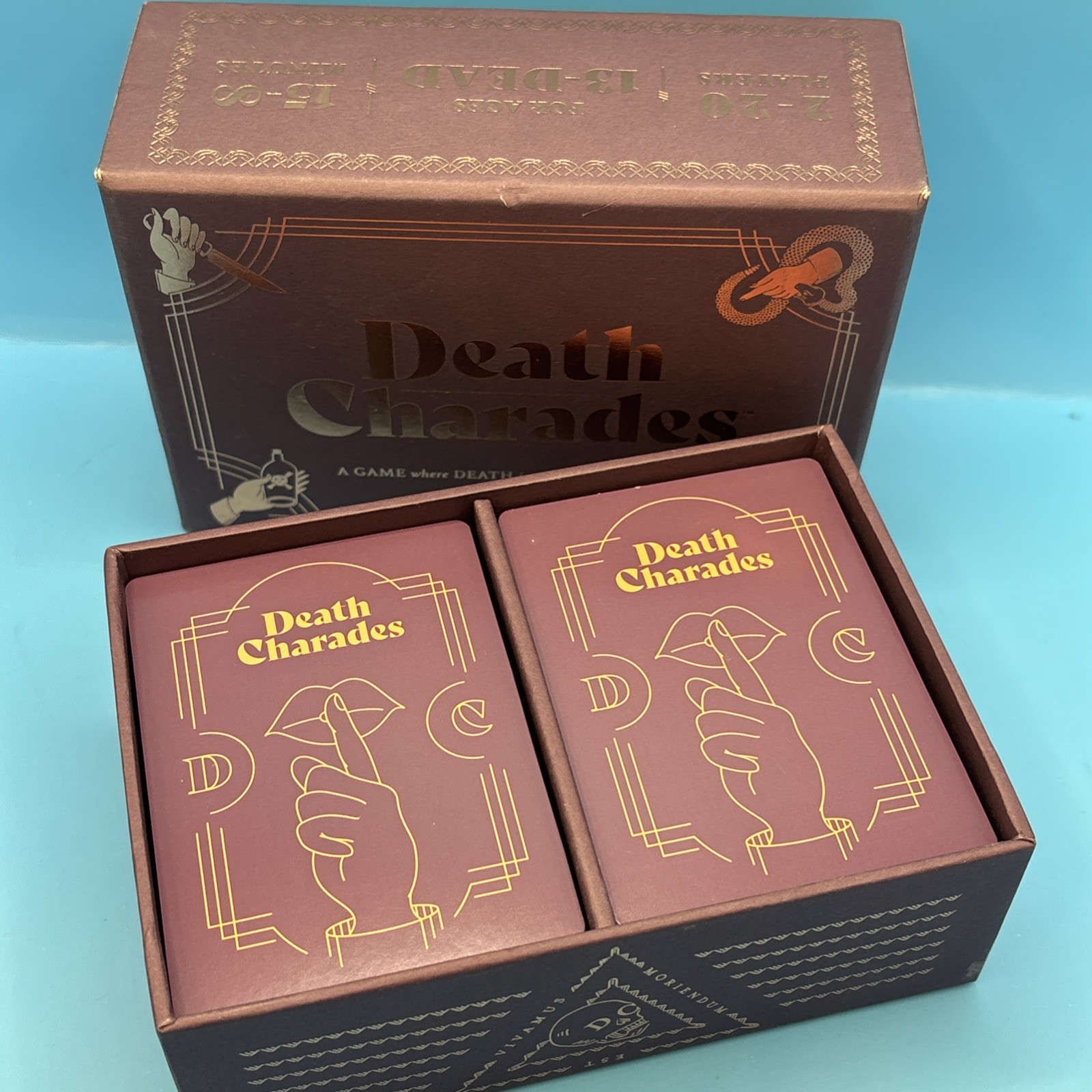 Death Charades Party Card Game – Open Box, Complete, Played Once