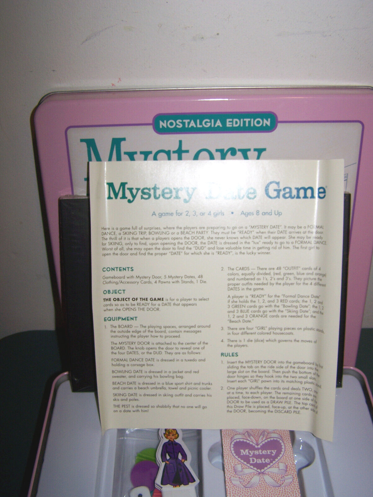 HASBRO MYSTERY DATE GAME NOSTALGIA EDITION W S GAME CO NIOB UNUSED