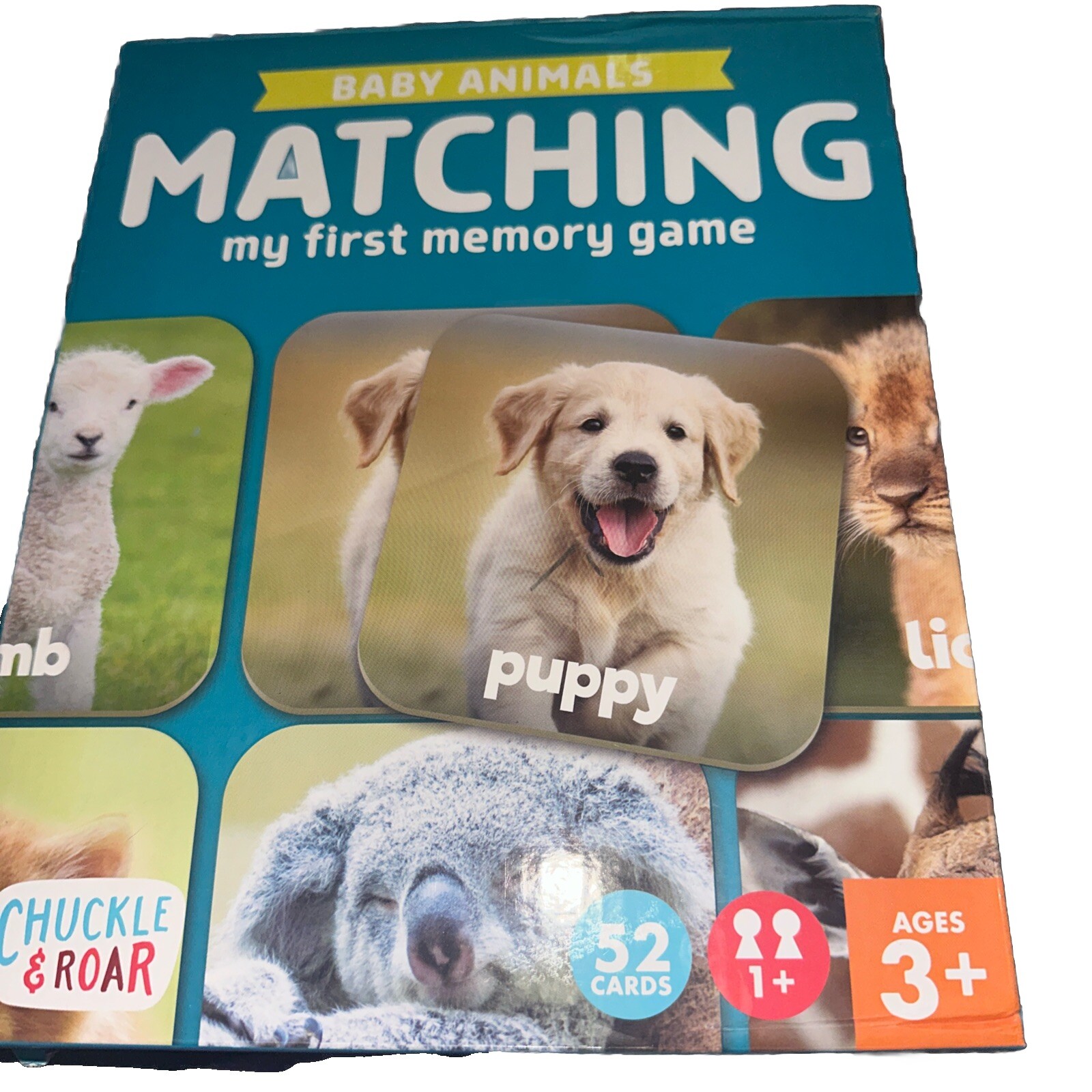 Matching Game Baby Animals – Board Game for Kids 3 and up – Concentration