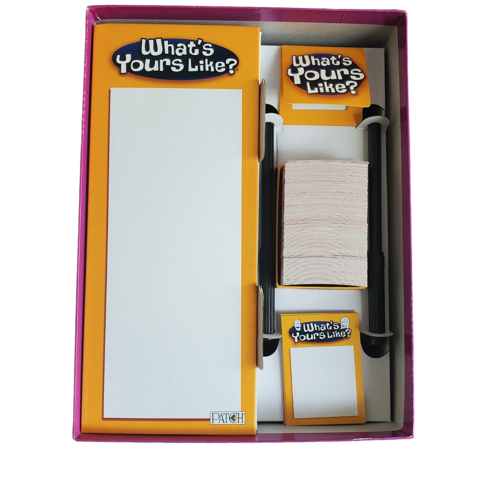WHAT’S YOURS LIKE? Patch Family & Party Board Card Guessing Game – Complete
