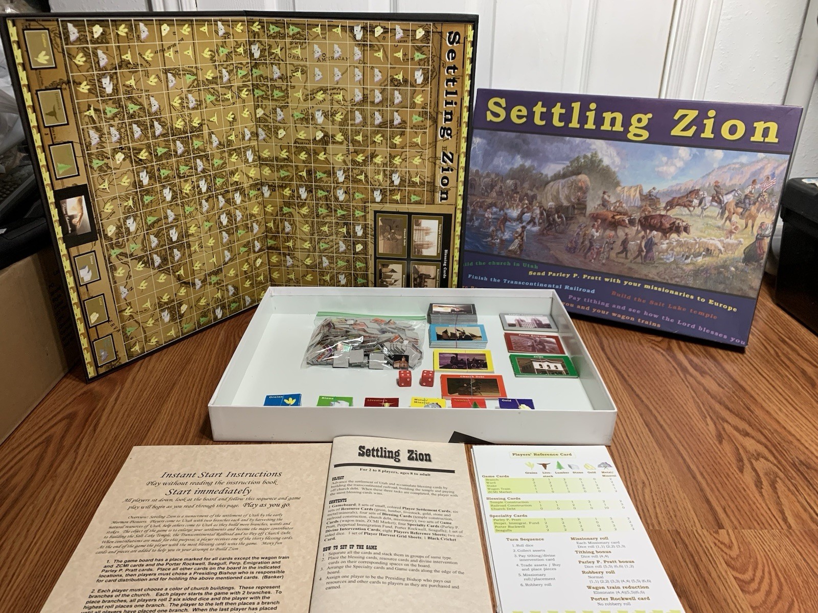 Settling Zion Salt Lake City Utah Pioneer 2004 Board Game Inspiration Mormon LDS