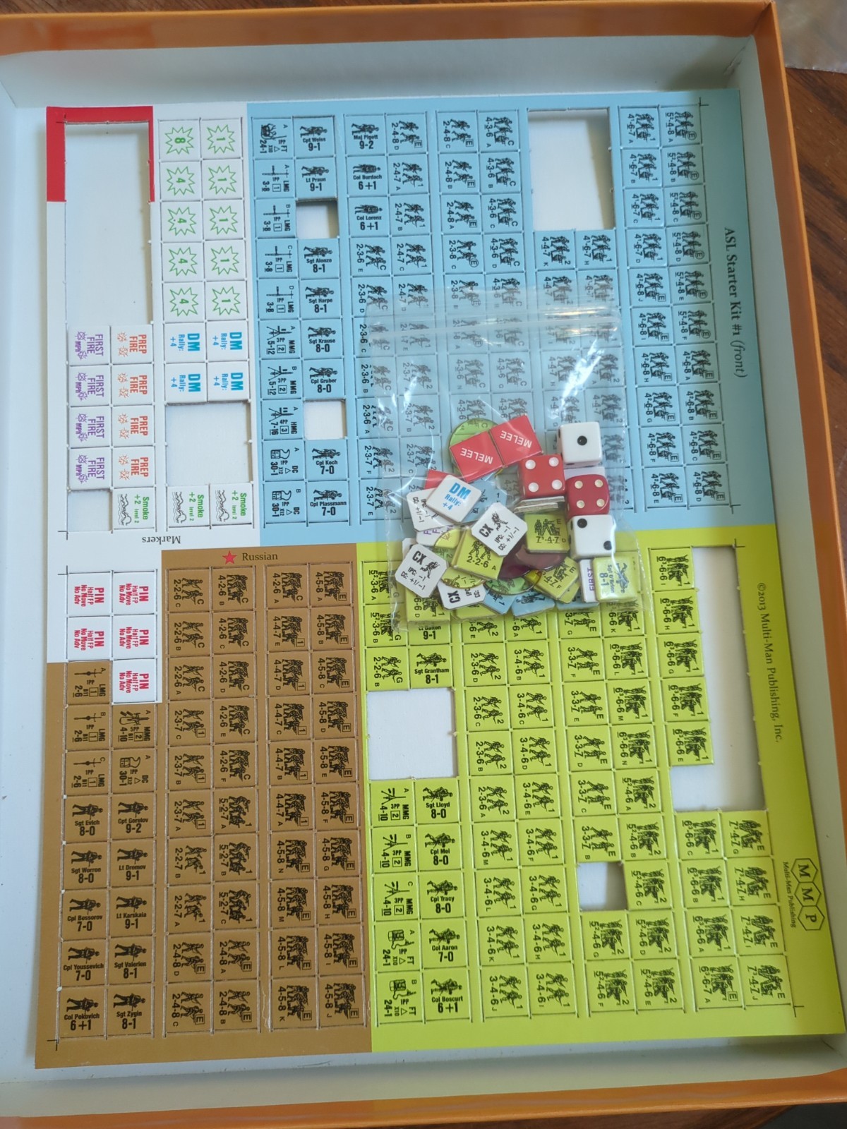 Multi-Man Publishing Advanced Squad Leader Starter Kit #1, mostly unpunched