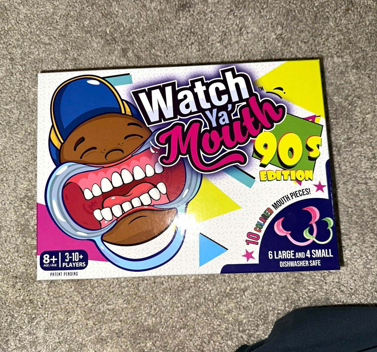 Buffalo Games Watch Ya’ Mouth 90s Edition Party Game w/ Timer, 8+, 3+ Players
