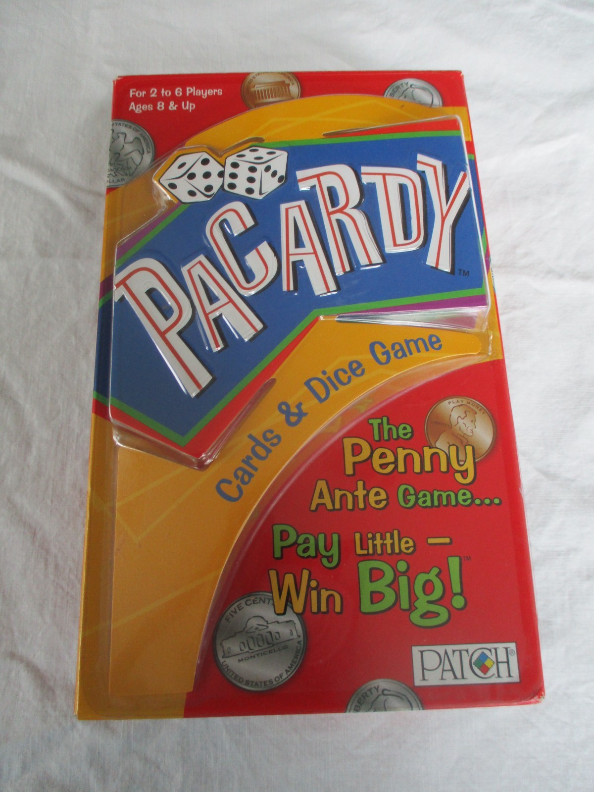 Pacardy Cards and Dice Game Patch Products 2005 Complete New In box.