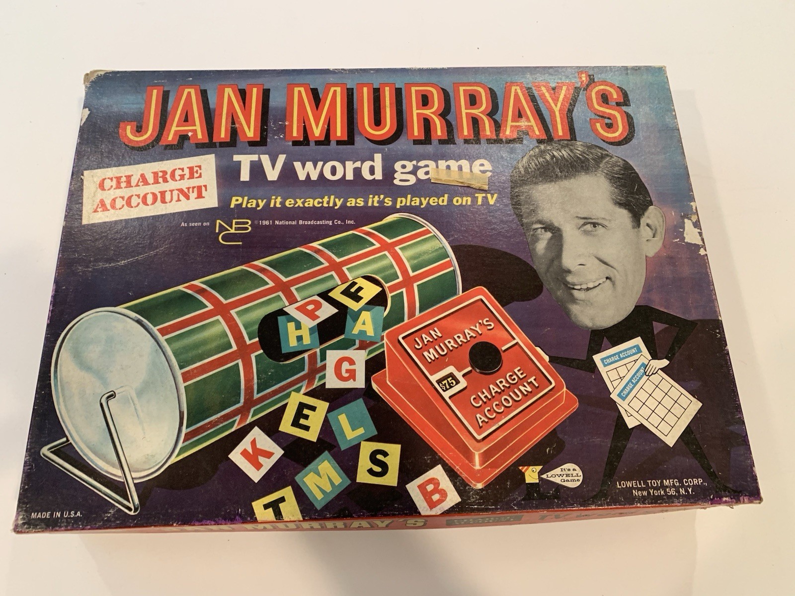 Vintage 60s Lowell Toy Jan Murray’s TV Word Game Board Game Complete