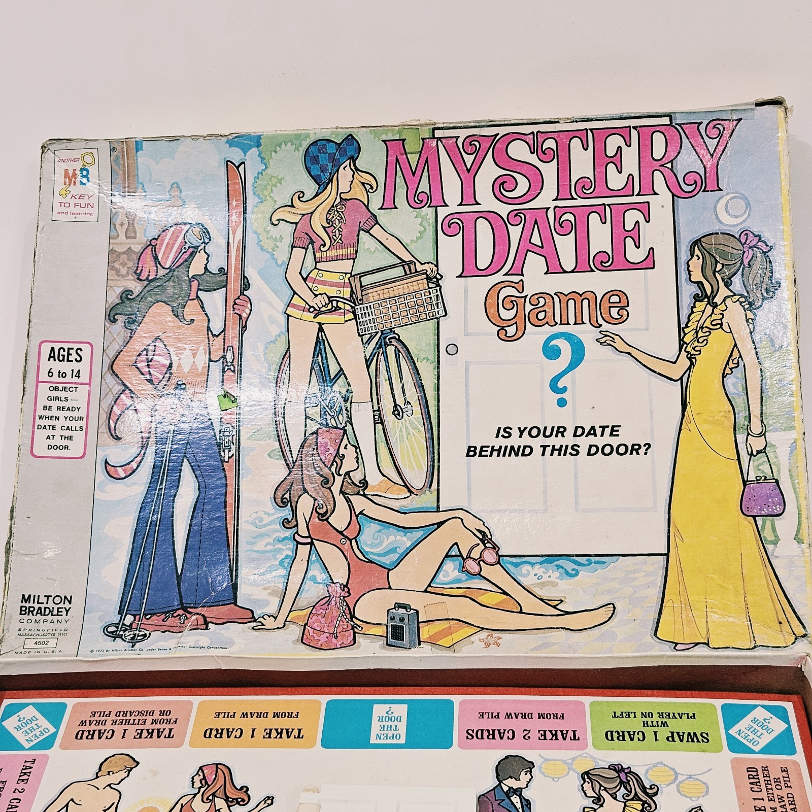 Vintage 1972 Mystery Date Board Game, Milton Bradley, Incomplete, Read!