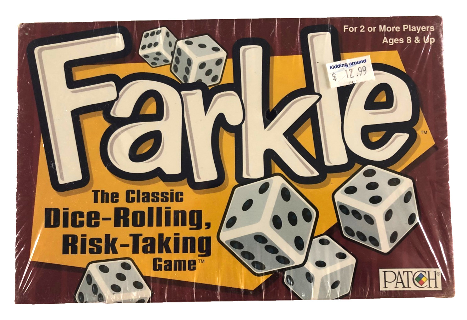 New Sealed FARKLE Classic Dice Rolling Risk Taking Game Patch Products