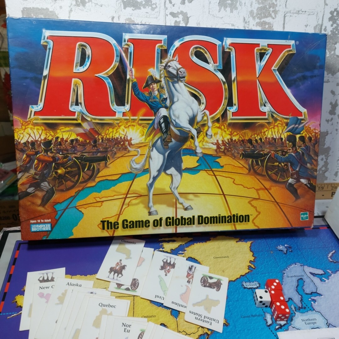 1999 Parker Brothers Hasbro Risk Board Game of Global Domination Complete