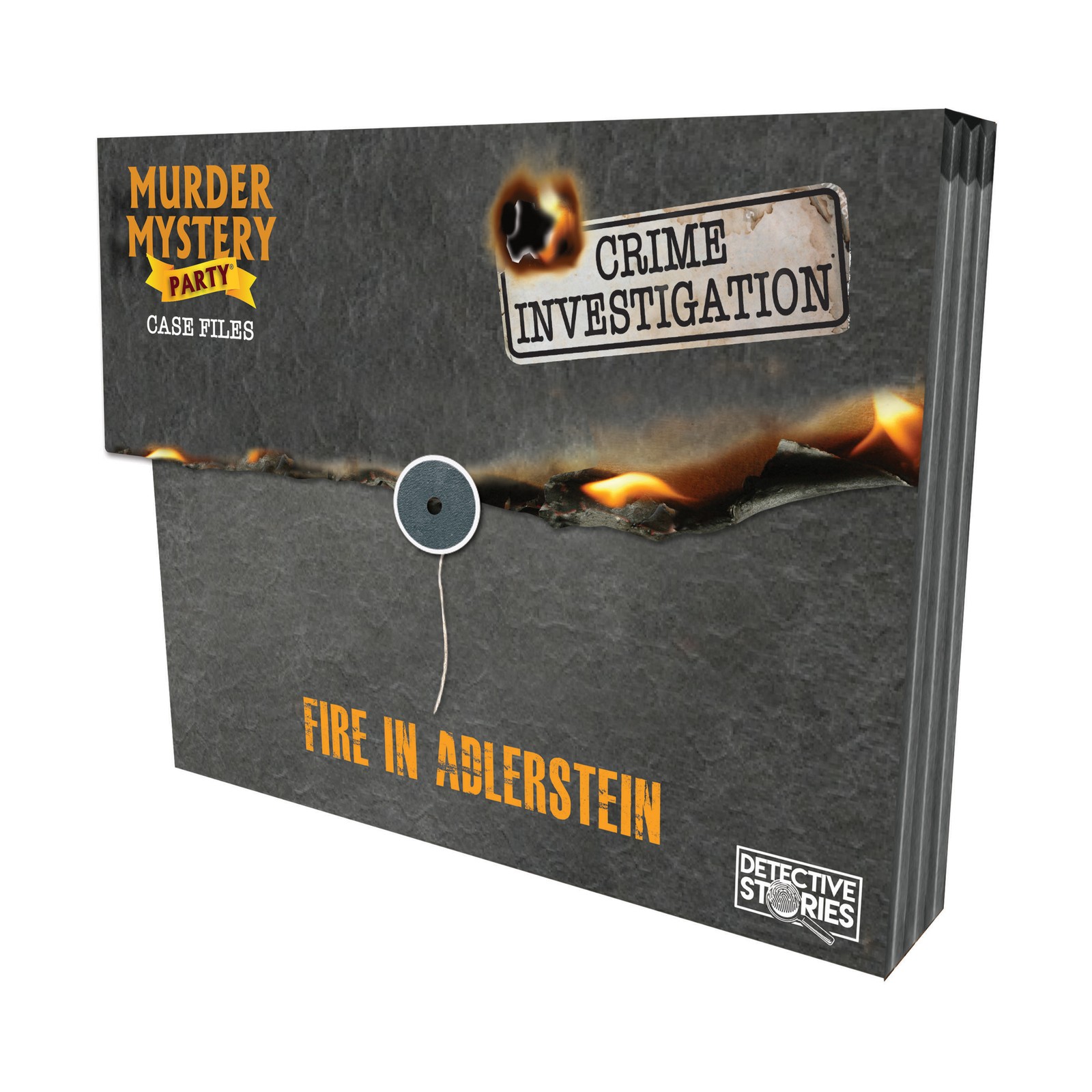 New – University Games Murder Mystery Party Case Files: Fire in Adlerstein