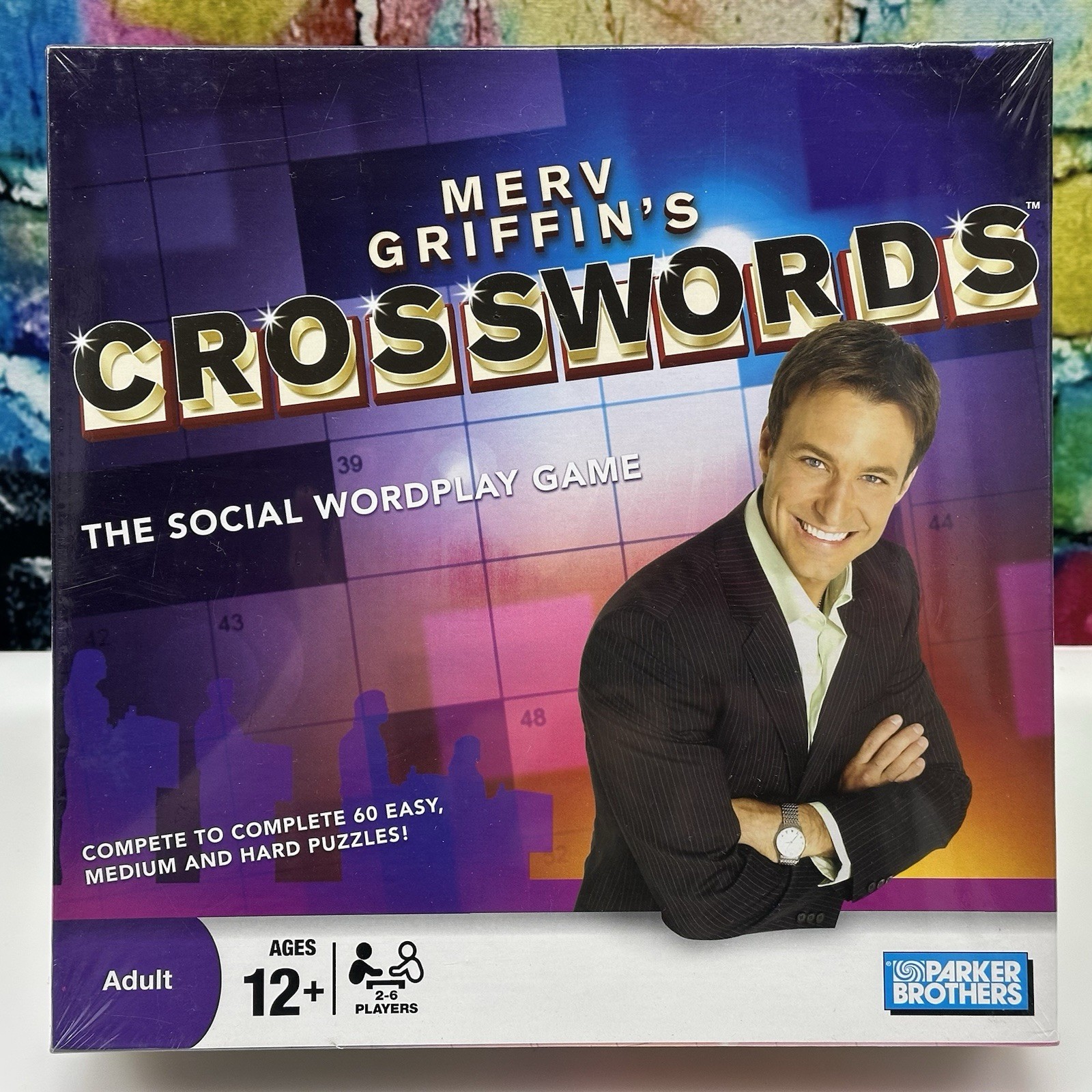 Merv Griffin’s CROSSWORDS Social Wordplay Board Game Adult Ages 12+ Sealed NEW!