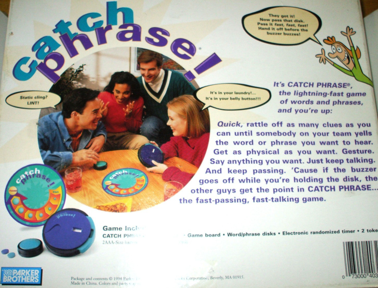 Vintage Catch Phrase Party Game 1994 Original Edition Parker Bros 100% complete!