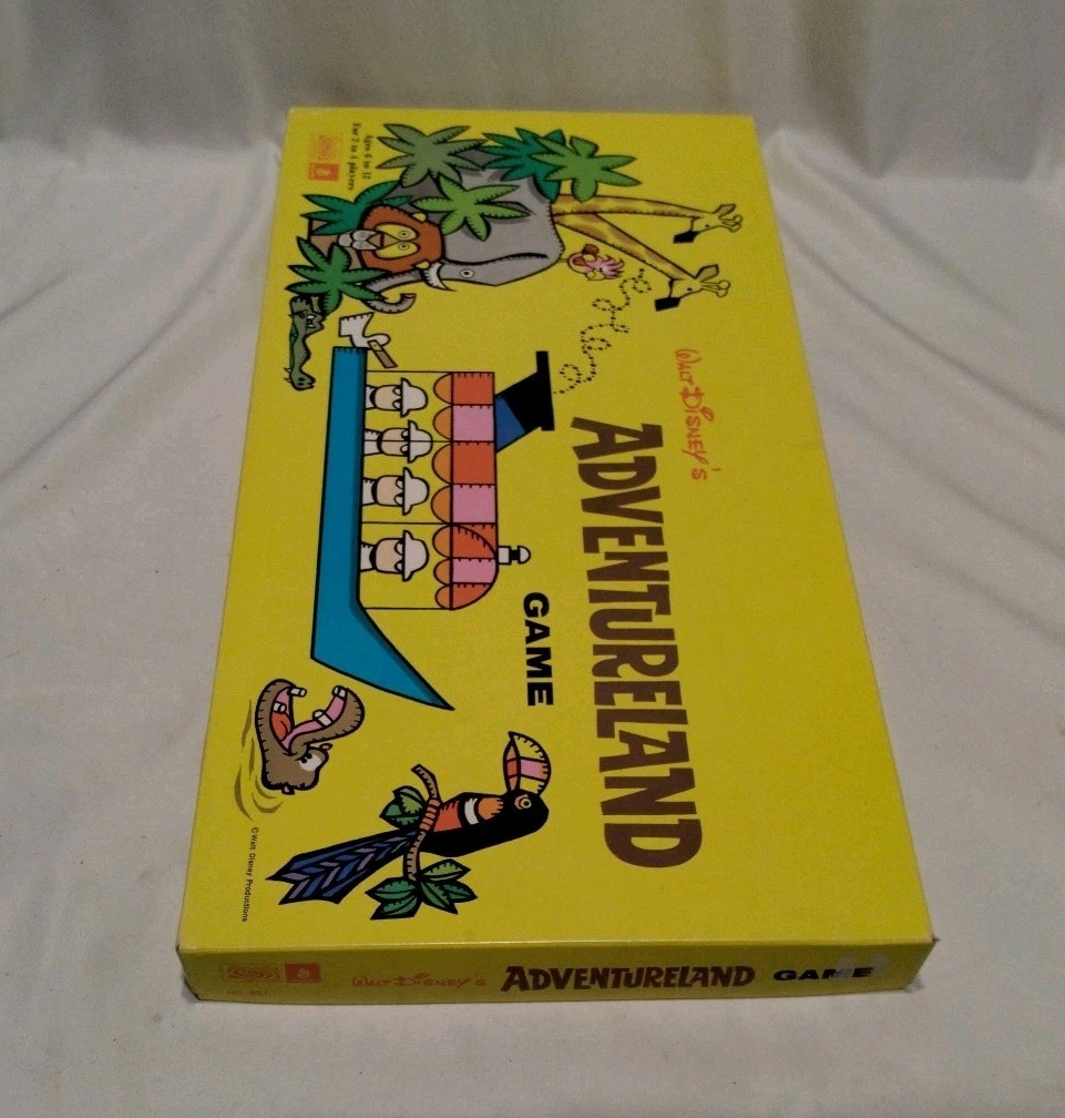 Adventureland Board Game 1950’s Toucan Cruise Disney Parker Brothers Unpunched