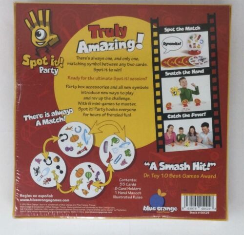 Spot It! Party Board Game – Ages 10+ – 2 To 8 Players [USED – DAMAGED BOX]