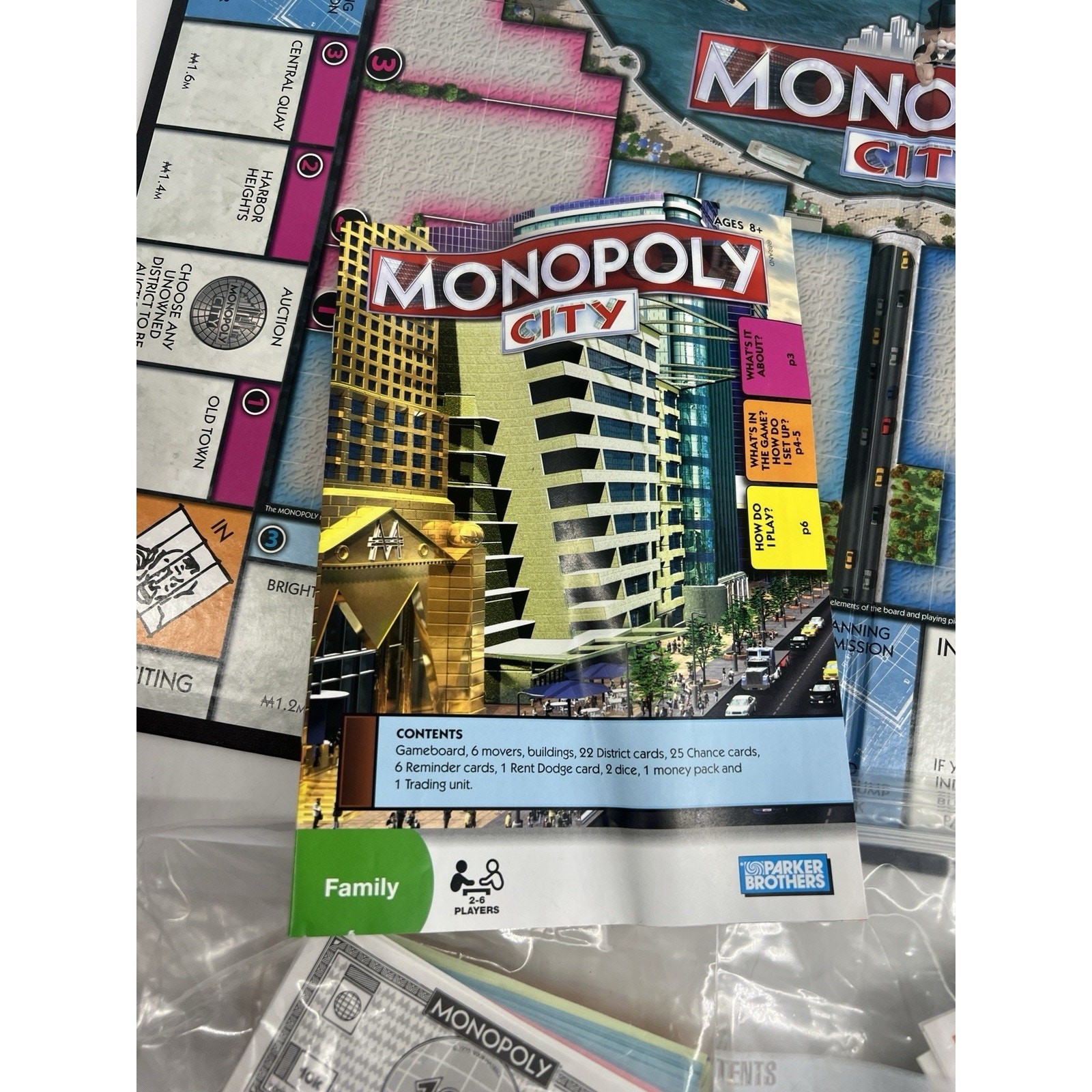 Monopoly City Edition 100% COMPLETE Hasbro Gaming 2009 3D Buildings Family