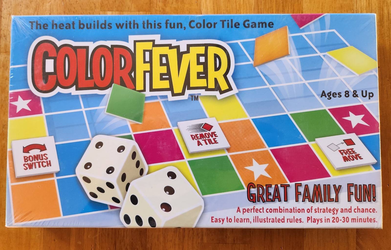 ColorFever Strategy & Chance Family Game for Ages 8 through Adult NIB