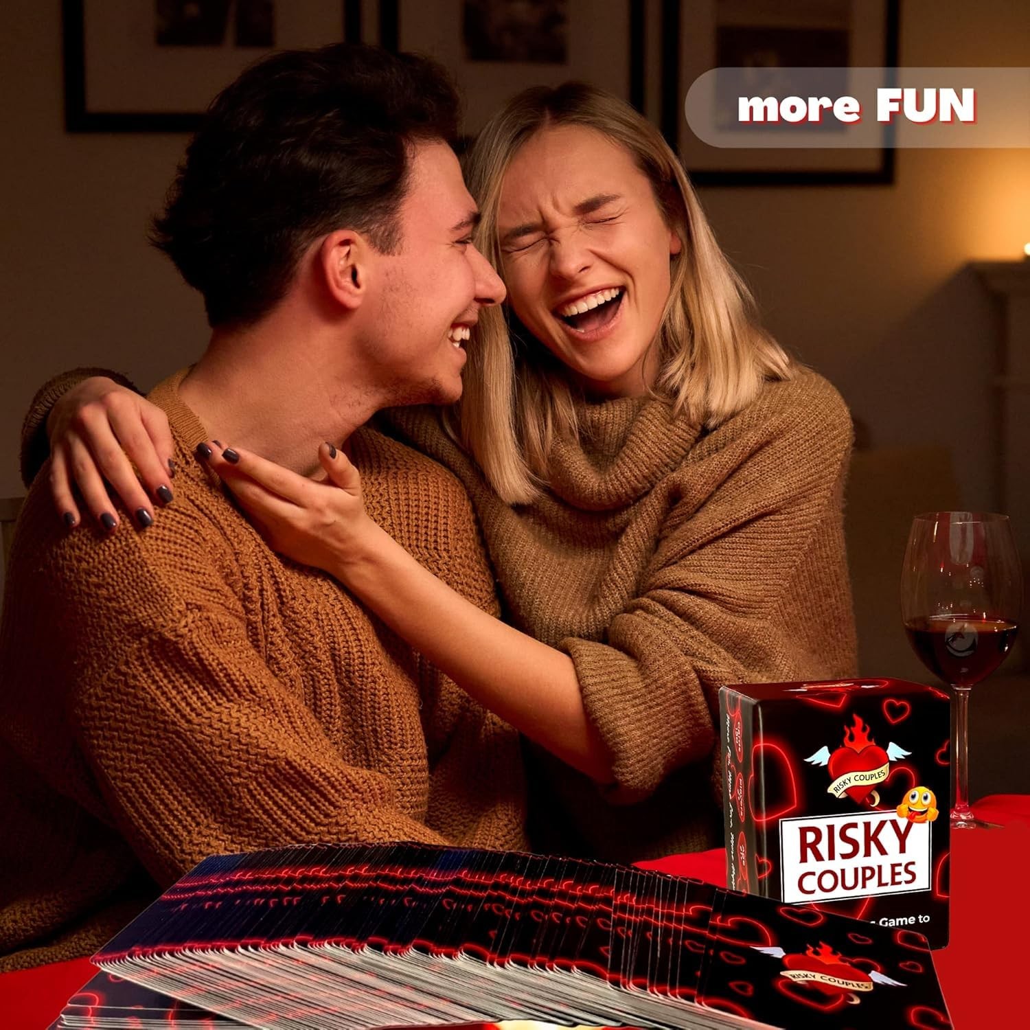 RISKY COUPLES | Couples Card Games for Date Night 150 Questions Challenges f…