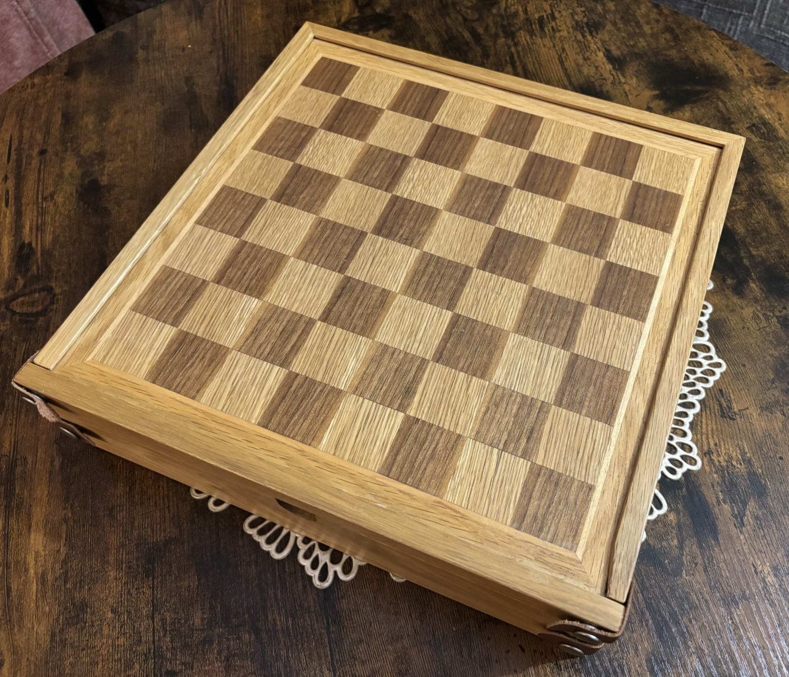 5 in 1 Game Board Set – Checkers, Backgammon, Dice, Poker Chips, & Playing Cards