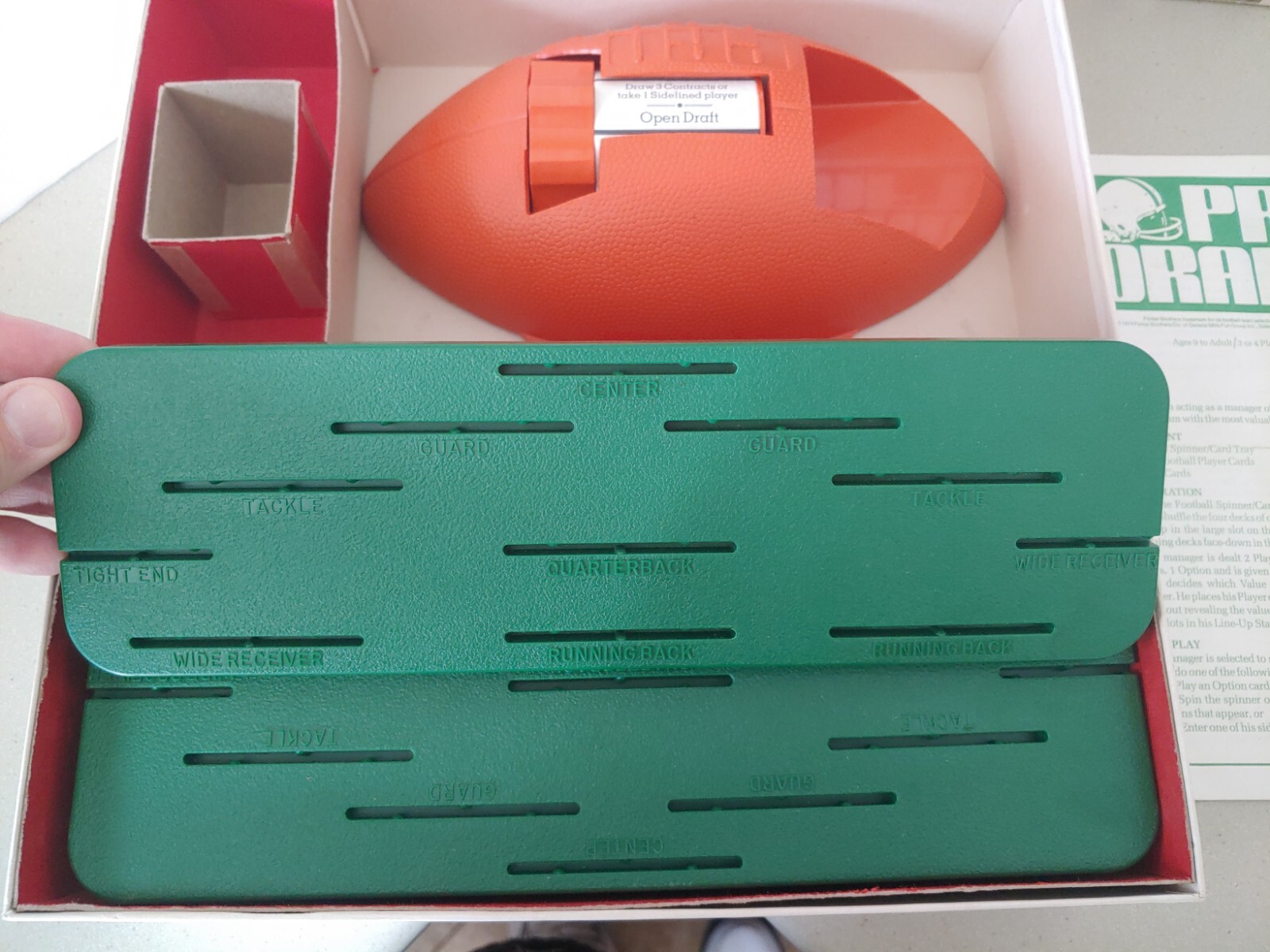 Fantasy Football 1974 Parker Bros PRO DRAFT Vintage Board Game NFL